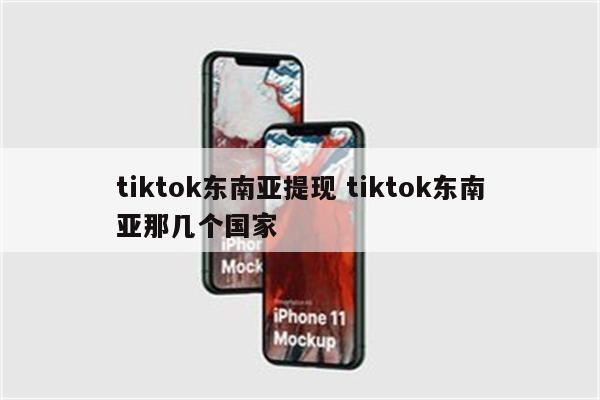 tiktok东南亚提现 tiktok东南亚那几个国家