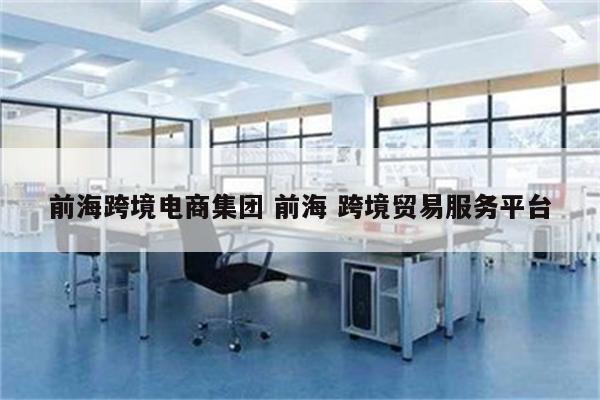 前海跨境电商集团 前海 跨境贸易服务平台