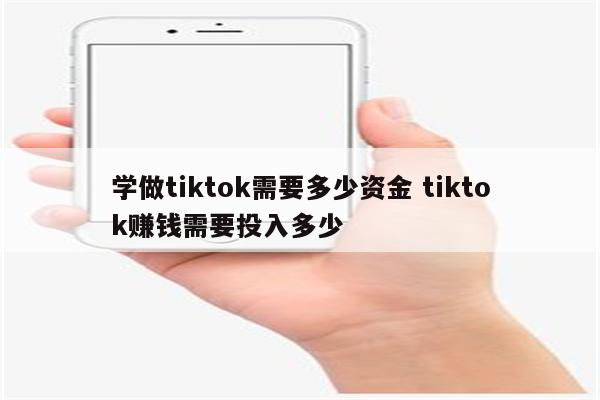 学做tiktok需要多少资金 tiktok赚钱需要投入多少