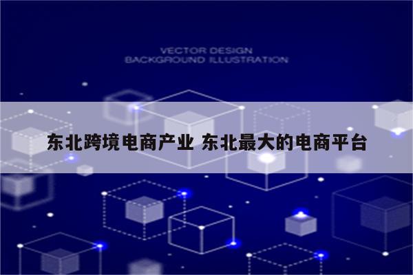 东北跨境电商产业 东北最大的电商平台