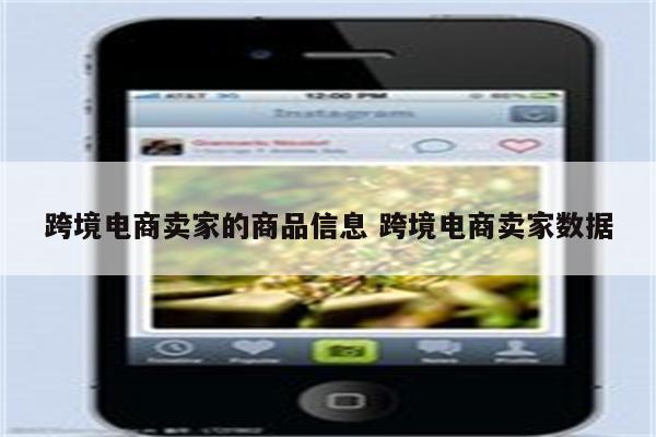 跨境电商卖家的商品信息 跨境电商卖家数据