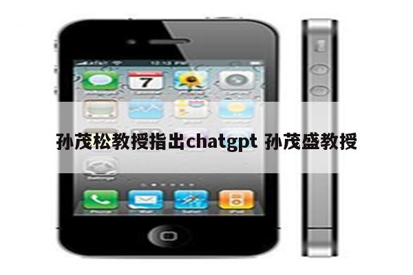 孙茂松教授指出chatgpt 孙茂盛教授