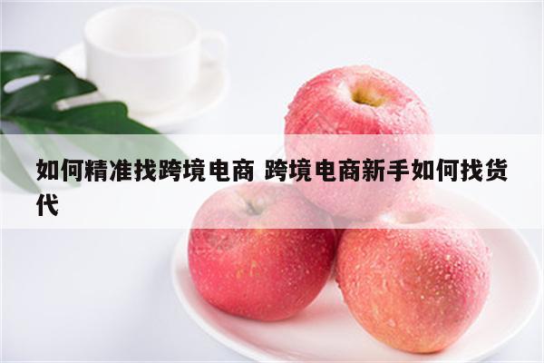 如何精准找跨境电商 跨境电商新手如何找货代