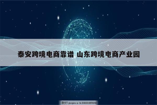 泰安跨境电商靠谱 山东跨境电商产业园