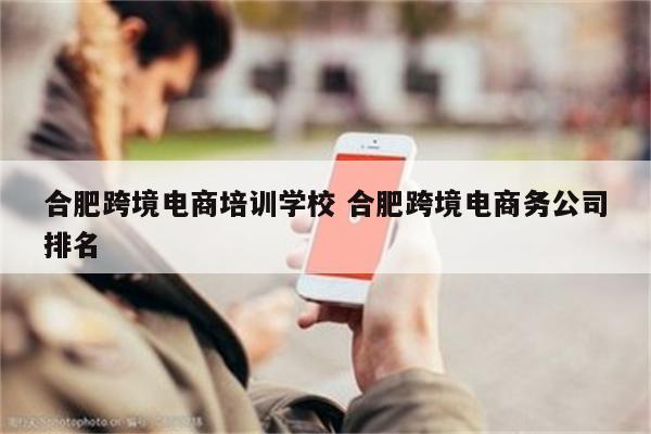 合肥跨境电商培训学校 合肥跨境电商务公司排名