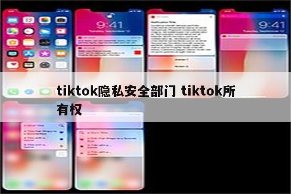 tiktok隐私安全部门 tiktok所有权