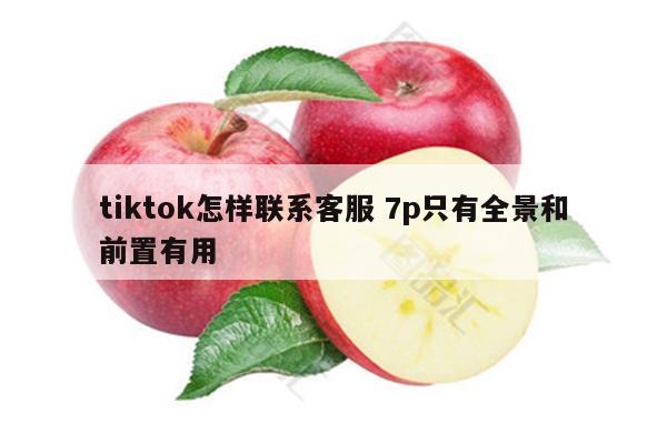 tiktok怎样联系客服 7p只有全景和前置有用