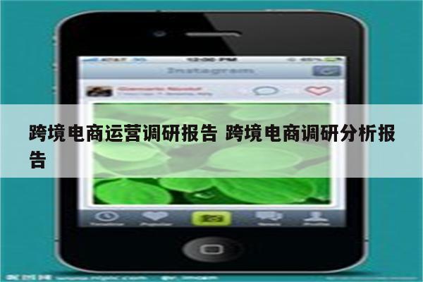 跨境电商运营调研报告 跨境电商调研分析报告