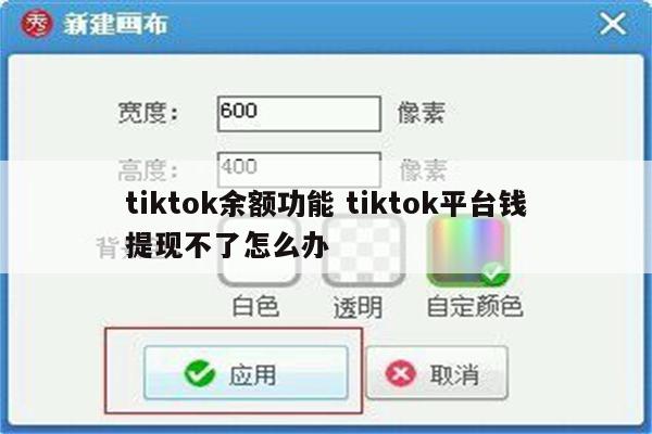 tiktok余额功能 tiktok平台钱提现不了怎么办
