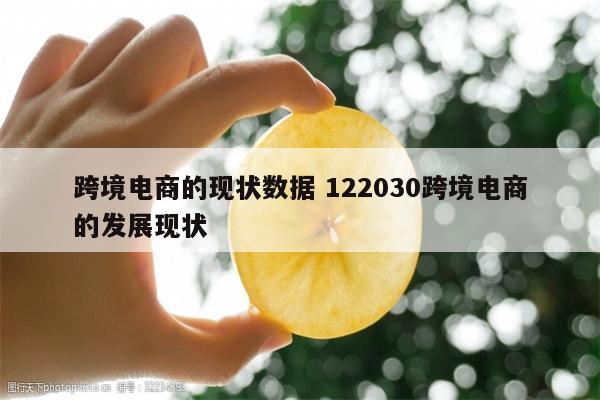 跨境电商的现状数据 122030跨境电商的发展现状