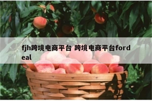 fjh跨境电商平台 跨境电商平台fordeal