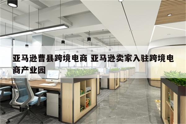 亚马逊曹县跨境电商 亚马逊卖家入驻跨境电商产业园