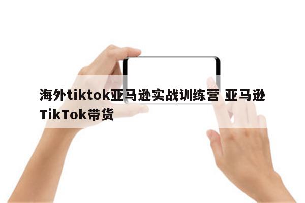海外tiktok亚马逊实战训练营 亚马逊TikTok带货