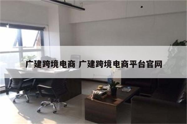 广建跨境电商 广建跨境电商平台官网