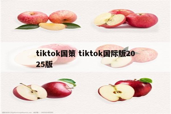 tiktok国策 tiktok国际版2025版