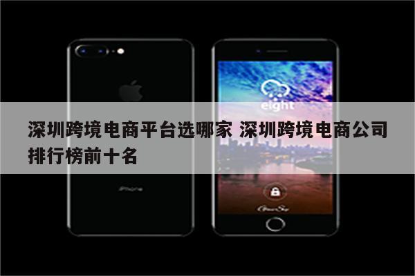深圳跨境电商平台选哪家 深圳跨境电商公司排行榜前十名