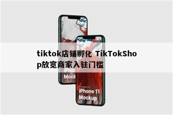 tiktok店铺孵化 TikTokShop放宽商家入驻门槛