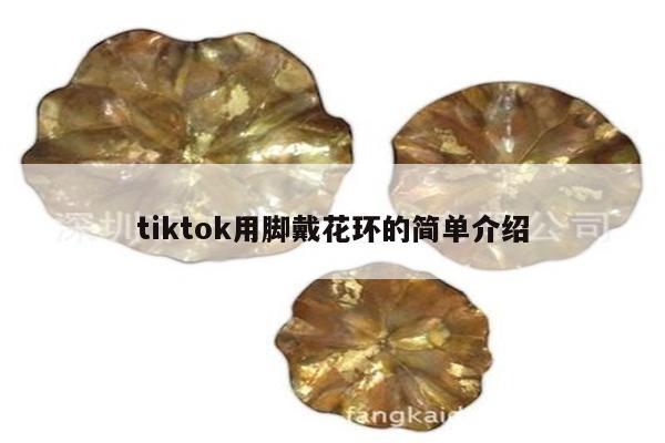 tiktok用脚戴花环的简单介绍