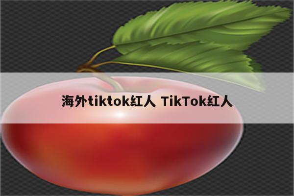 海外tiktok红人 TikTok红人