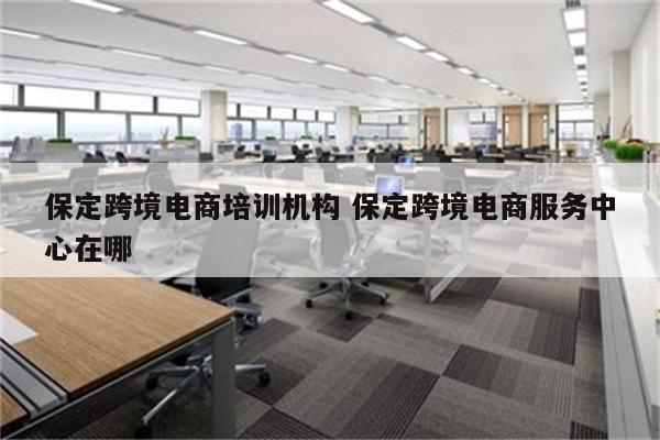 保定跨境电商培训机构 保定跨境电商服务中心在哪