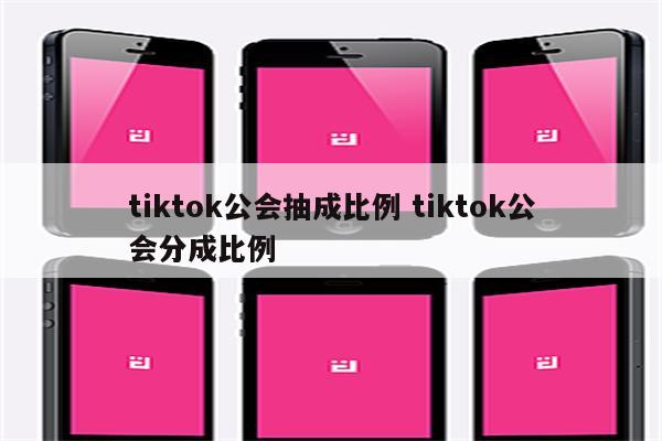 tiktok公会抽成比例 tiktok公会分成比例