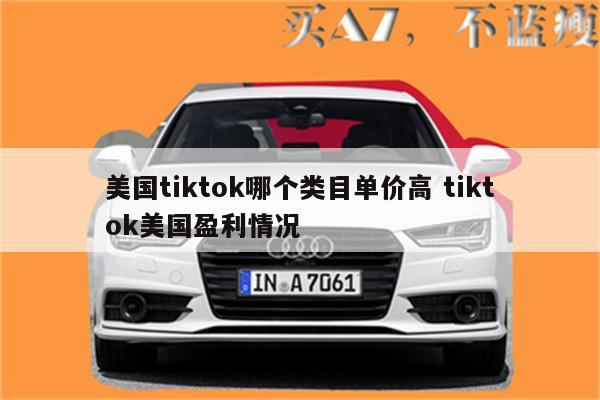 美国tiktok哪个类目单价高 tiktok美国盈利情况