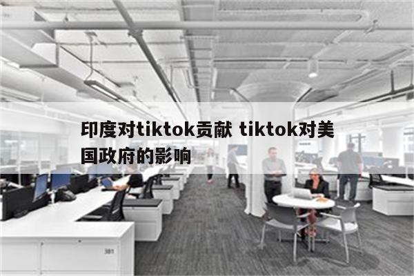 印度对tiktok贡献 tiktok对美国政府的影响