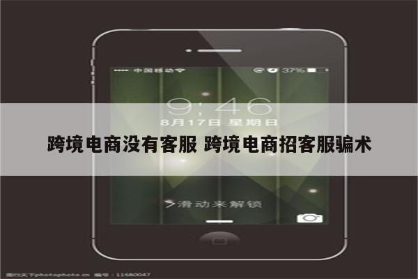 跨境电商没有客服 跨境电商招客服骗术