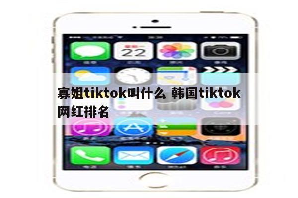 寡姐tiktok叫什么 韩国tiktok网红排名