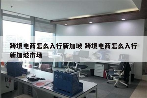 跨境电商怎么入行新加坡 跨境电商怎么入行新加坡市场