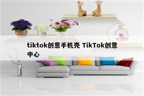 tiktok创意手机壳 TikTok创意中心