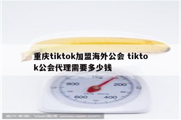 重庆tiktok加盟海外公会 tiktok公会代理需要多少钱