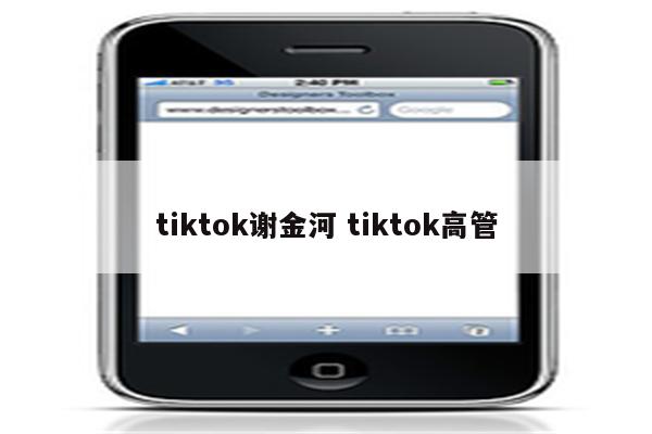 tiktok谢金河 tiktok高管