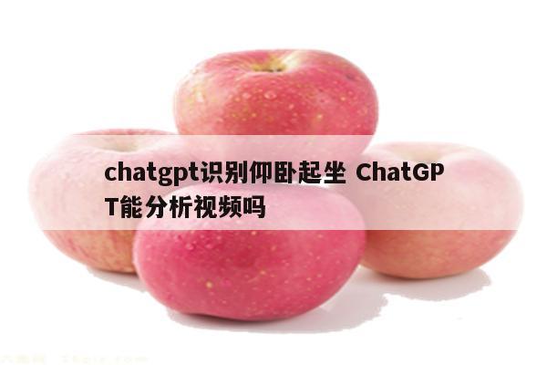 chatgpt识别仰卧起坐 ChatGPT能分析视频吗