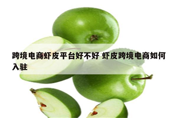 跨境电商虾皮平台好不好 虾皮跨境电商如何入驻