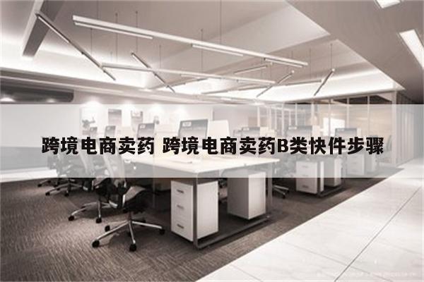 跨境电商卖药 跨境电商卖药B类快件步骤