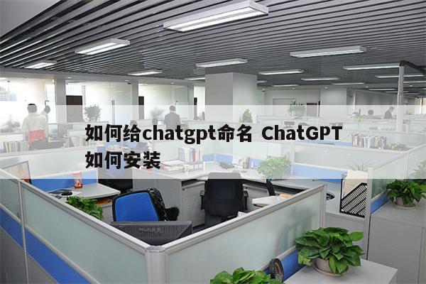 如何给chatgpt命名 ChatGPT如何安装
