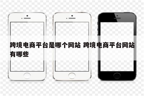 跨境电商平台是哪个网站 跨境电商平台网站有哪些