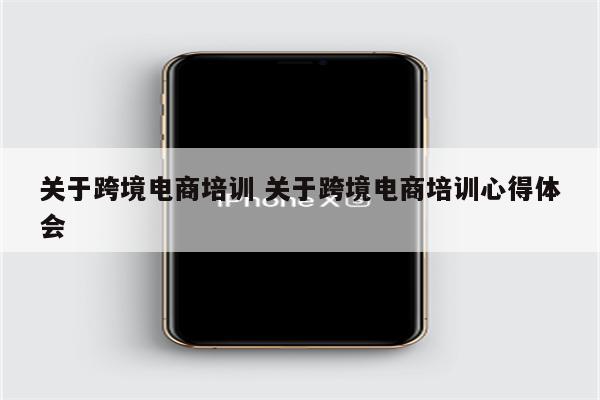 关于跨境电商培训 关于跨境电商培训心得体会