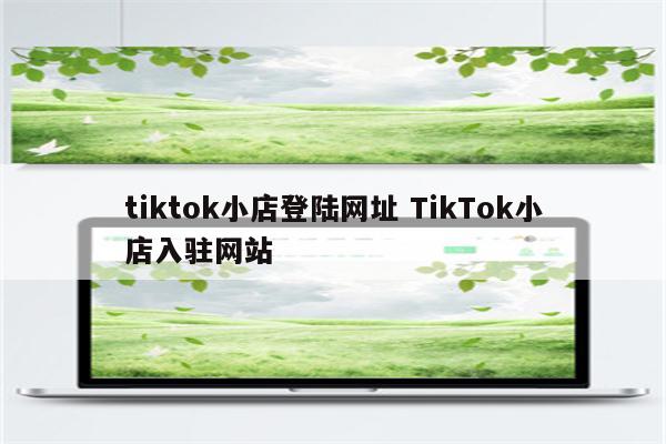 tiktok小店登陆网址 TikTok小店入驻网站
