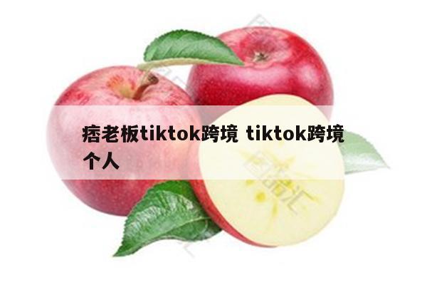痞老板tiktok跨境 tiktok跨境个人