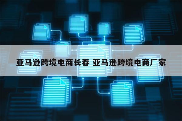 亚马逊跨境电商长春 亚马逊跨境电商厂家