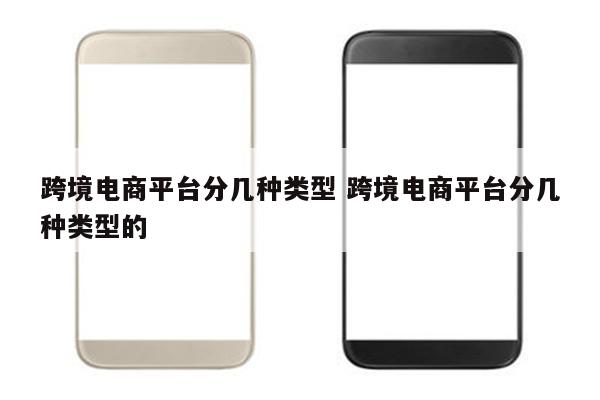 跨境电商平台分几种类型 跨境电商平台分几种类型的