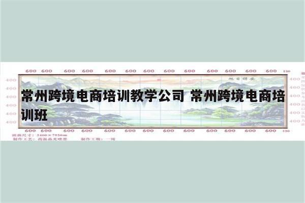 常州跨境电商培训教学公司 常州跨境电商培训班
