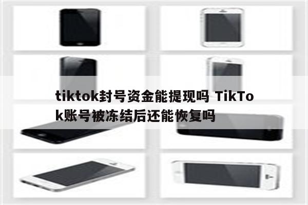 tiktok封号资金能提现吗 TikTok账号被冻结后还能恢复吗