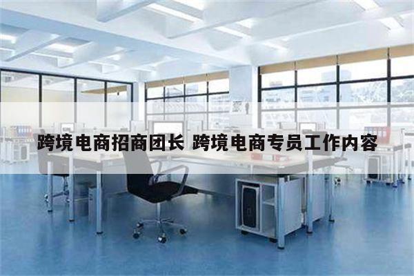 跨境电商招商团长 跨境电商专员工作内容