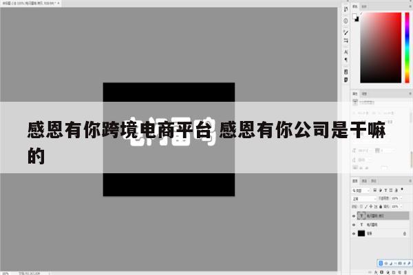 感恩有你跨境电商平台 感恩有你公司是干嘛的
