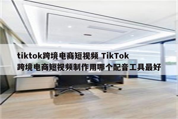 tiktok跨境电商短视频 TikTok跨境电商短视频制作用哪个配音工具最好