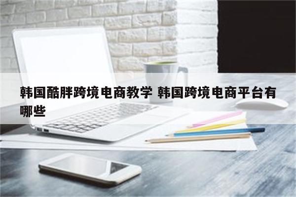 韩国酷胖跨境电商教学 韩国跨境电商平台有哪些