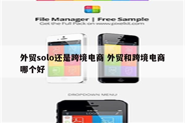 外贸solo还是跨境电商 外贸和跨境电商哪个好